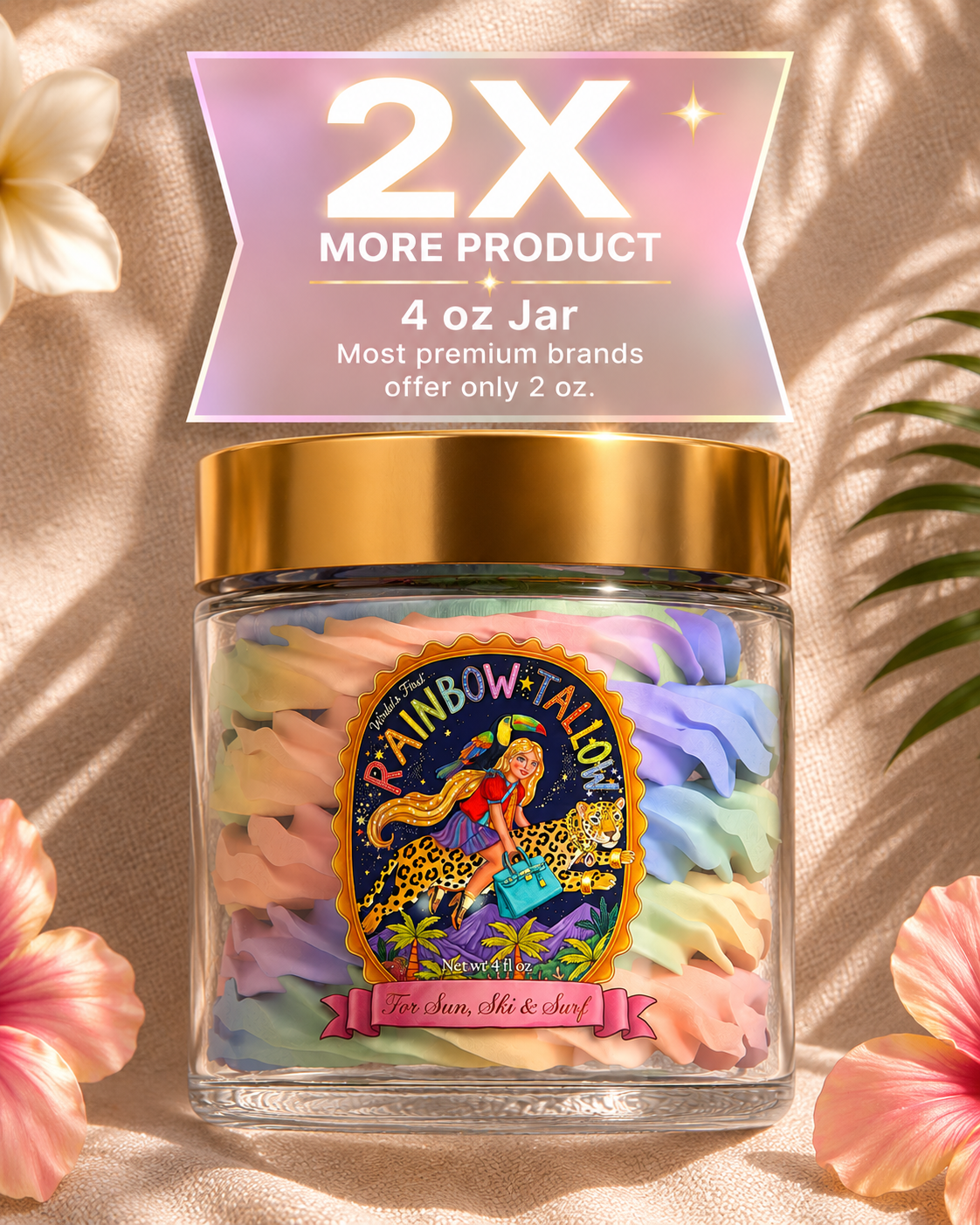 Whipped grass-fed Rainbow Tallow