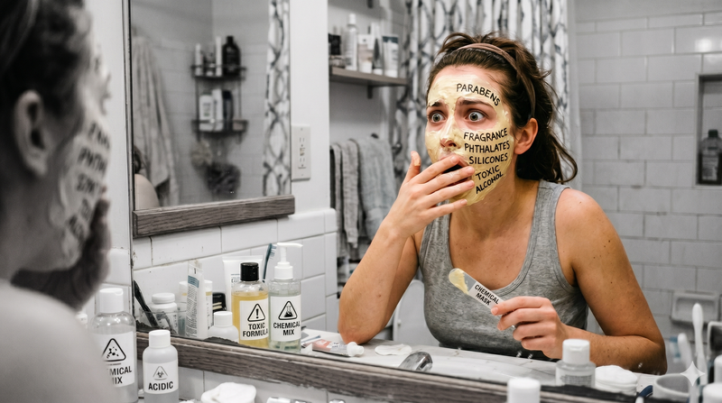 Lab-created synthetic skincare products